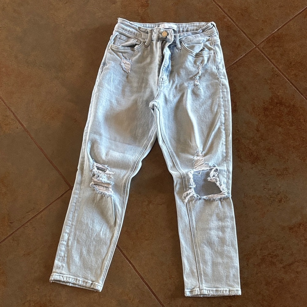 VERVET BY FLYING MONKEY Light Wash Size 26 Straight Leg Jeans